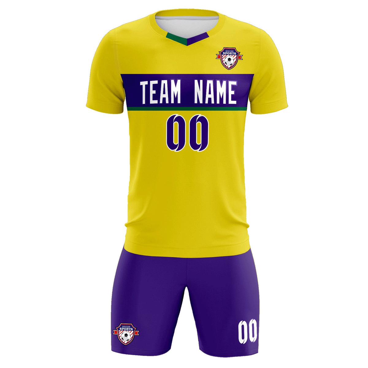 Custom Gold Classic Sports kit Football Shirt Jersey