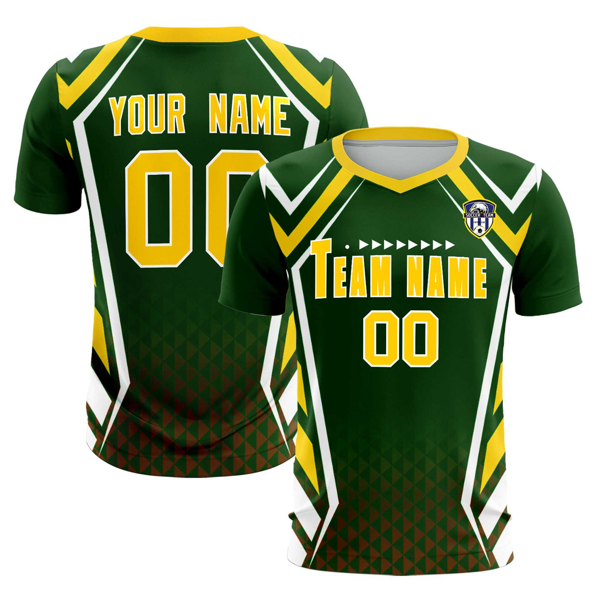 Custom Midnight Green Abstract Breathable Soccer Tops/Sets Jersey