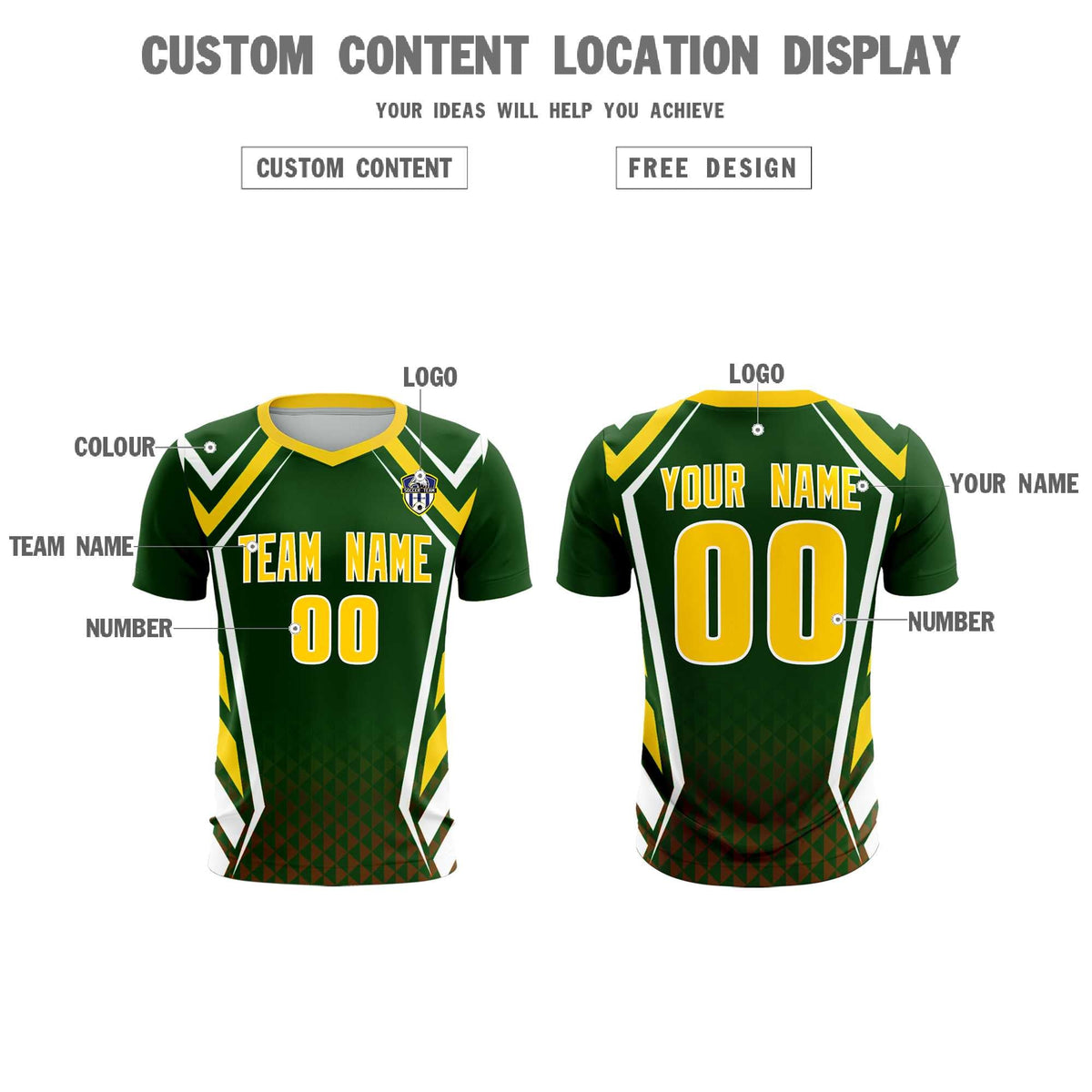 Custom Midnight Green Abstract Breathable Soccer Tops/Sets Jersey