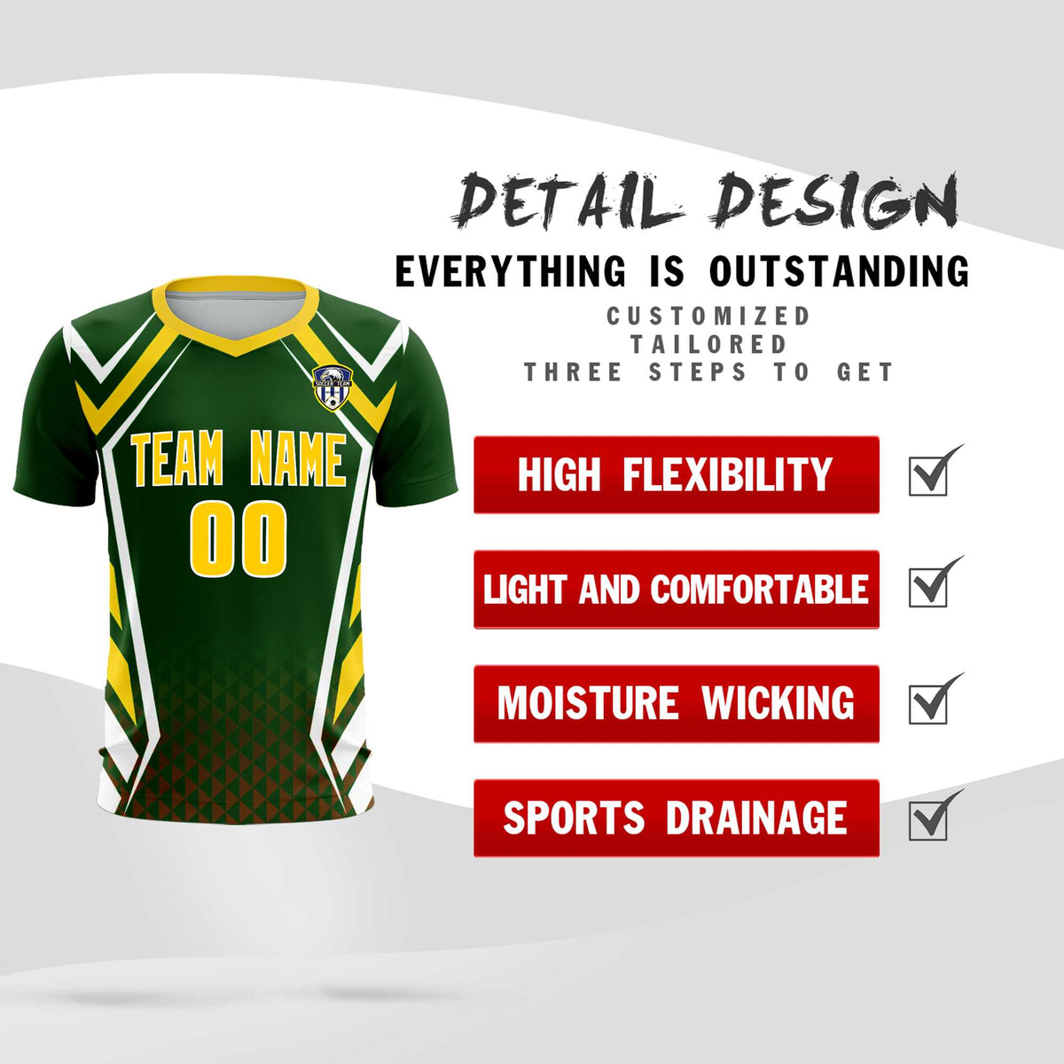 Custom Midnight Green Abstract Breathable Soccer Tops/Sets Jersey