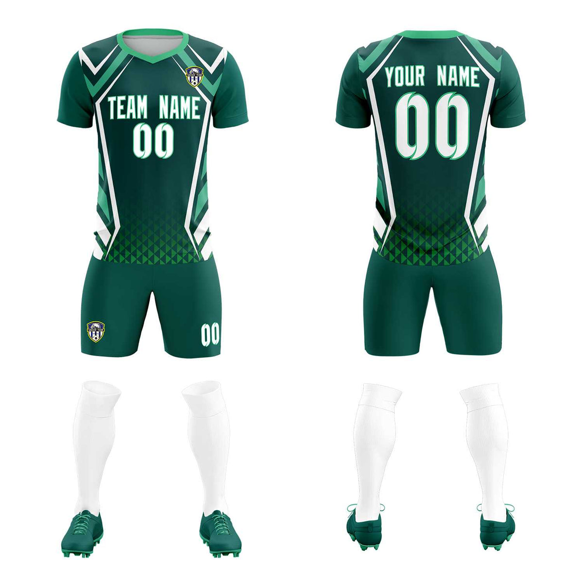 Custom Aqua Abstract Breathable Soccer Tops/Sets Jersey