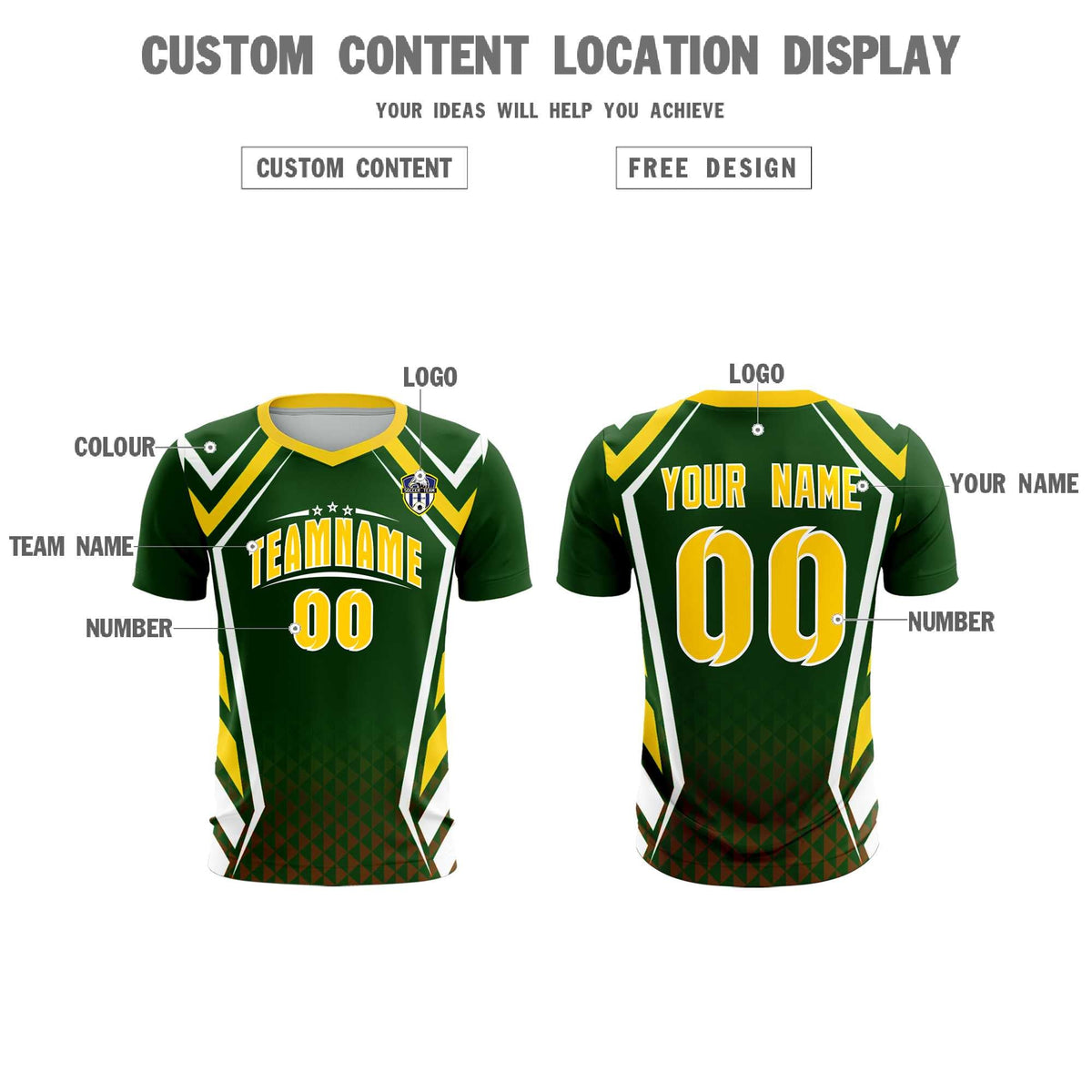 Custom Midnight Green Abstract Breathable Soccer Tops/Sets Jersey
