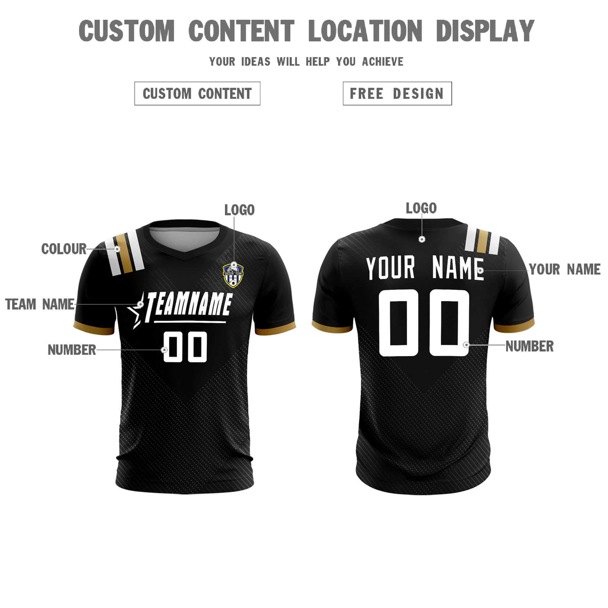 Custom Black Striped Sportswear Football Kit Jersey For Adults