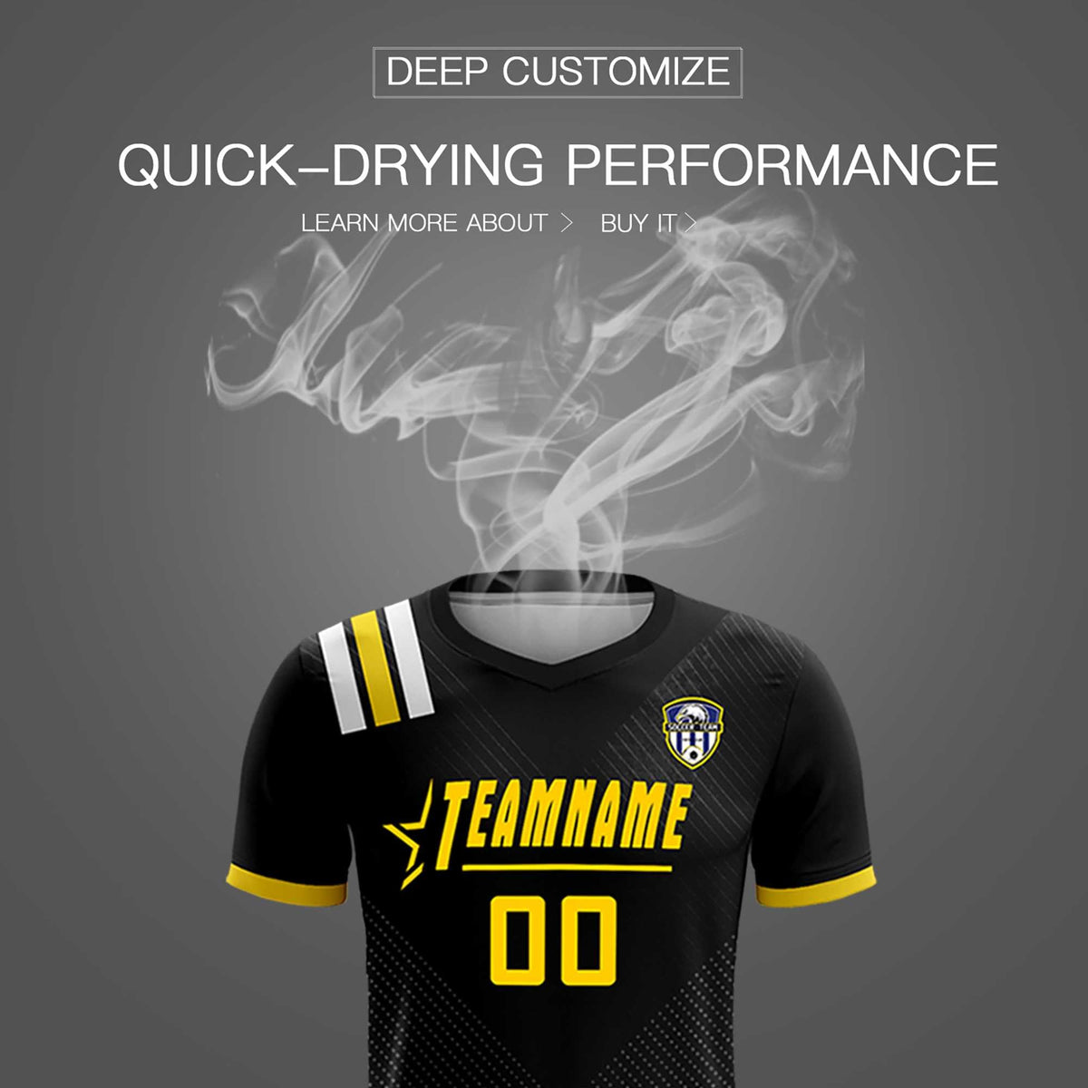Custom Black Striped Sportswear Football Kit Jersey For Adults