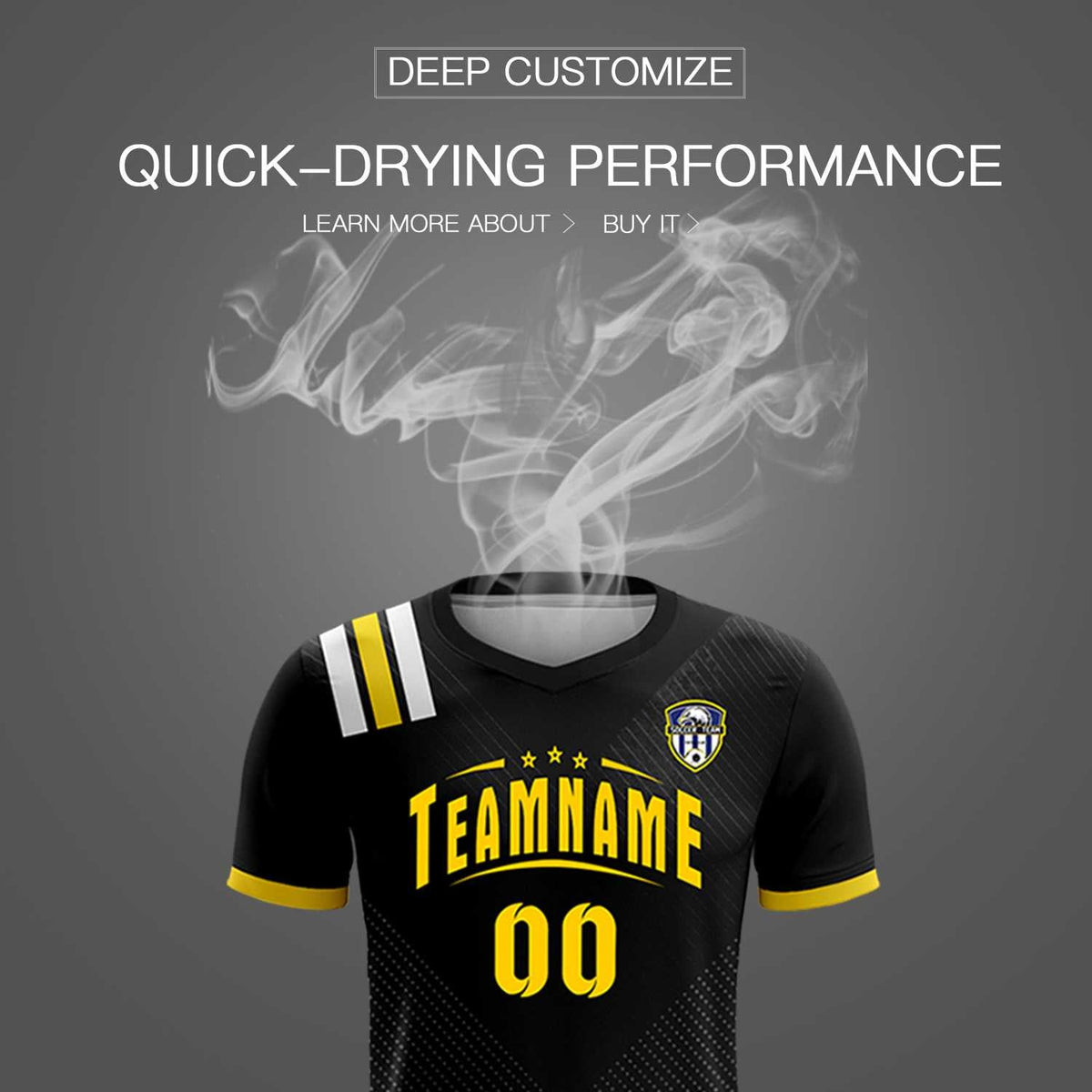 Custom Black Striped Sportswear Football Kit Jersey For Adults