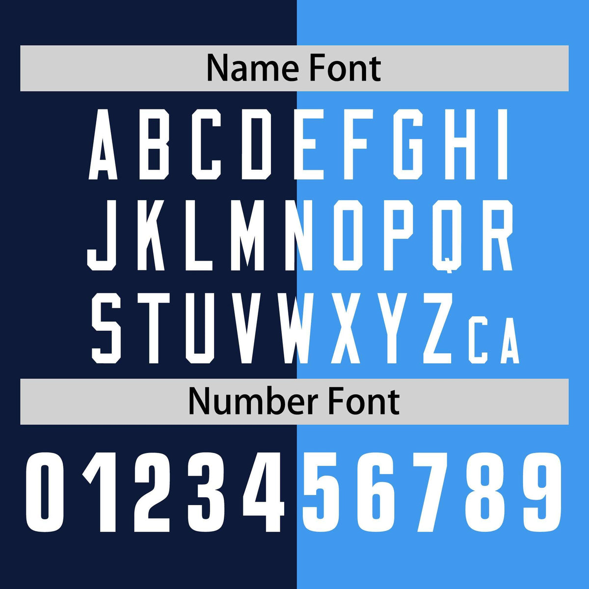 Custom Navy Powder Blue Neck Split Design Long Sleeve Performance T-Shirt