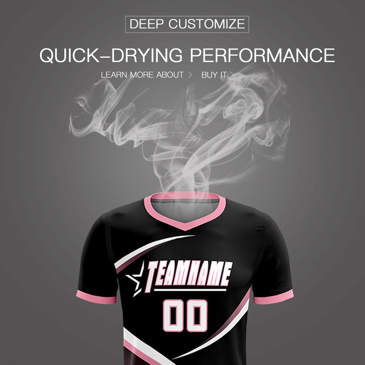Custom Black Light Pink Color Block Training Uniform For Men Soccer Sets Jersey