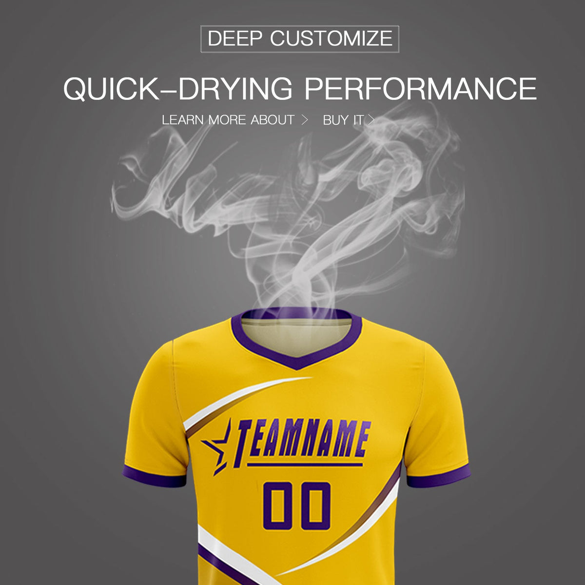 Custom Gold Old Gold Color Block Training Uniform For Men Soccer Sets Jersey