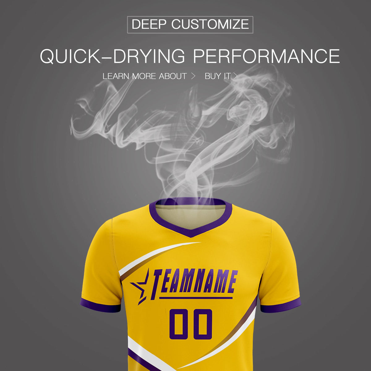 Custom Gold Old Gold Color Block Training Uniform For Men Soccer Sets Jersey