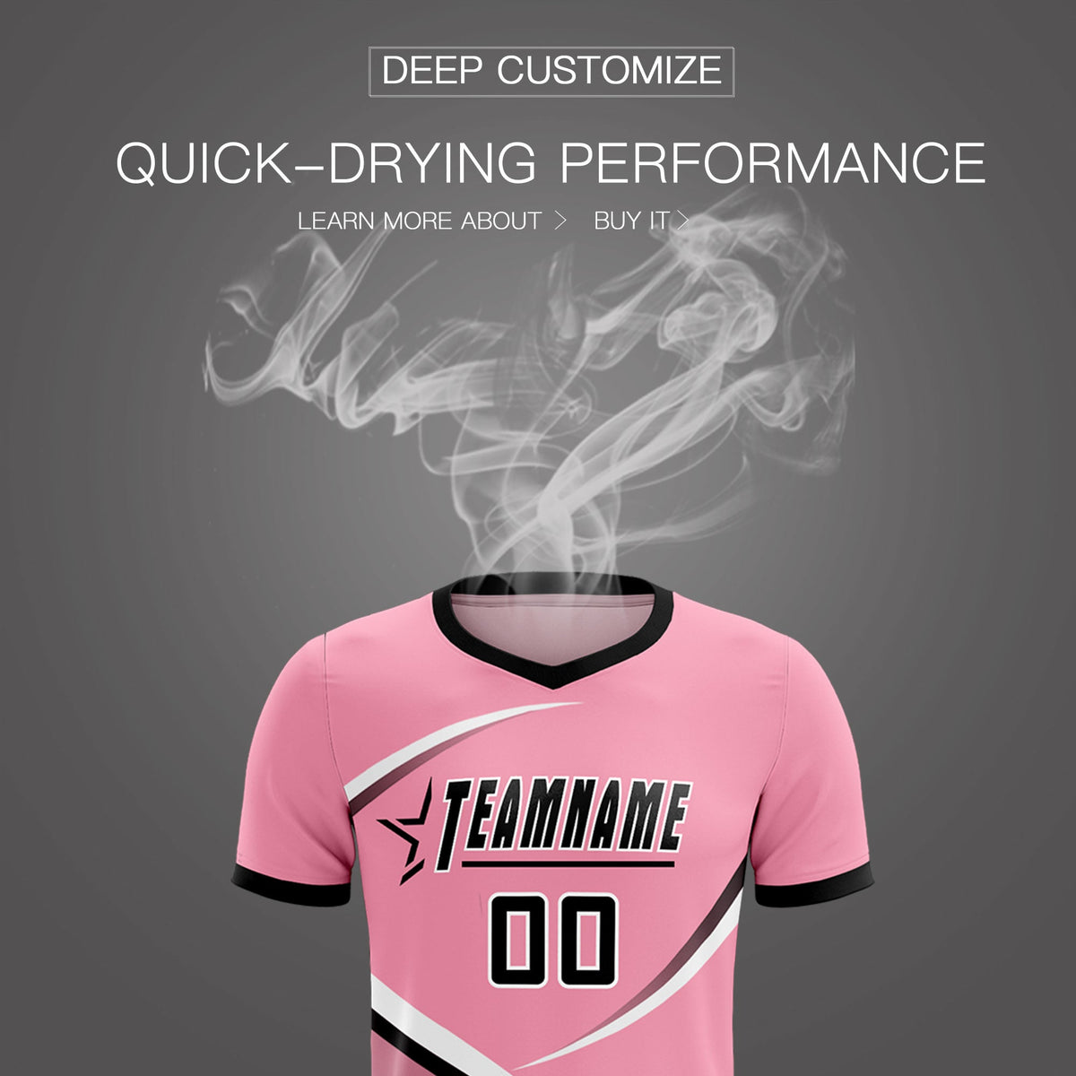 Custom Light Pink Black Color Block Training Uniform For Men Soccer Sets Jersey
