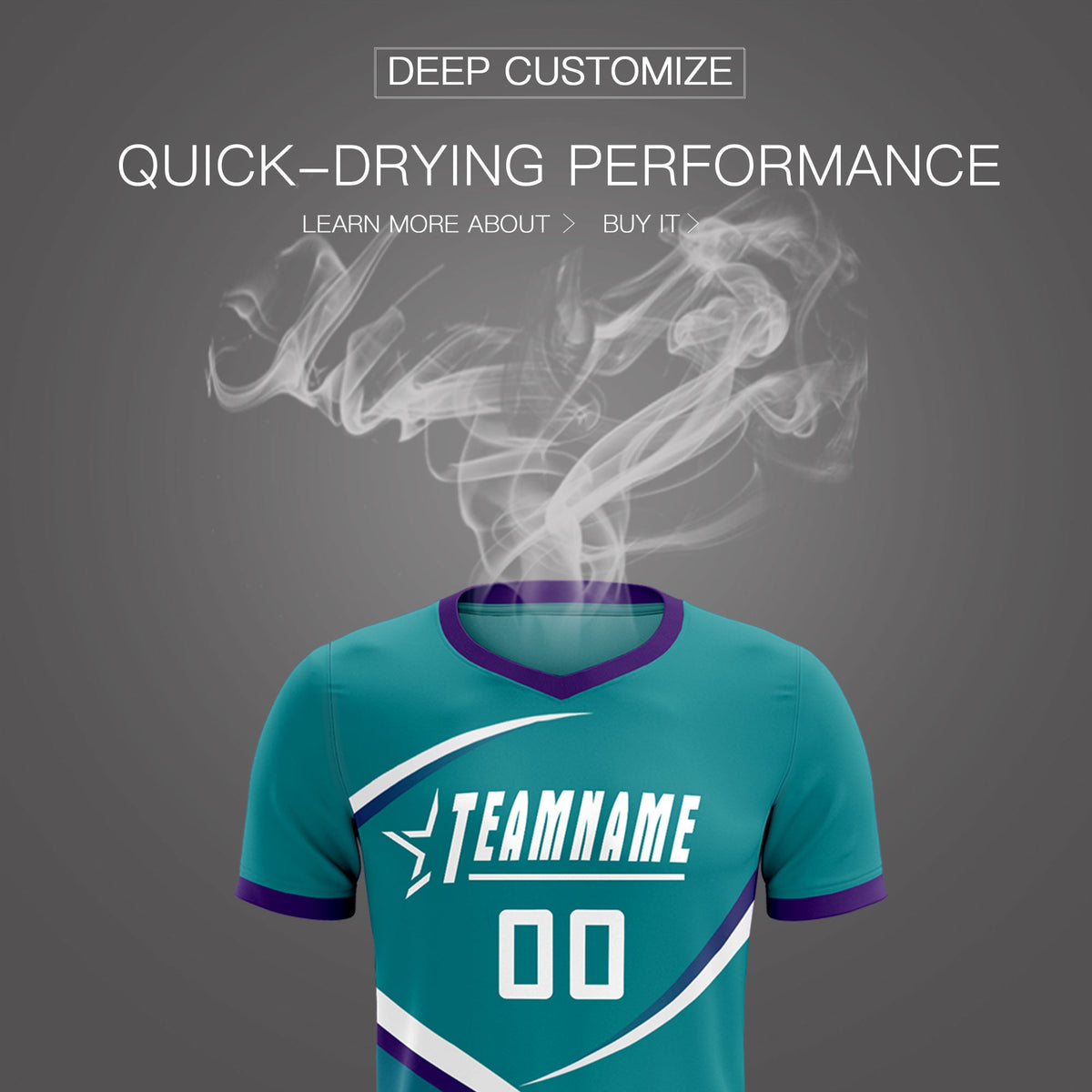 Custom Aqua Purple Color Block Training Uniform For Men Soccer Sets Jersey