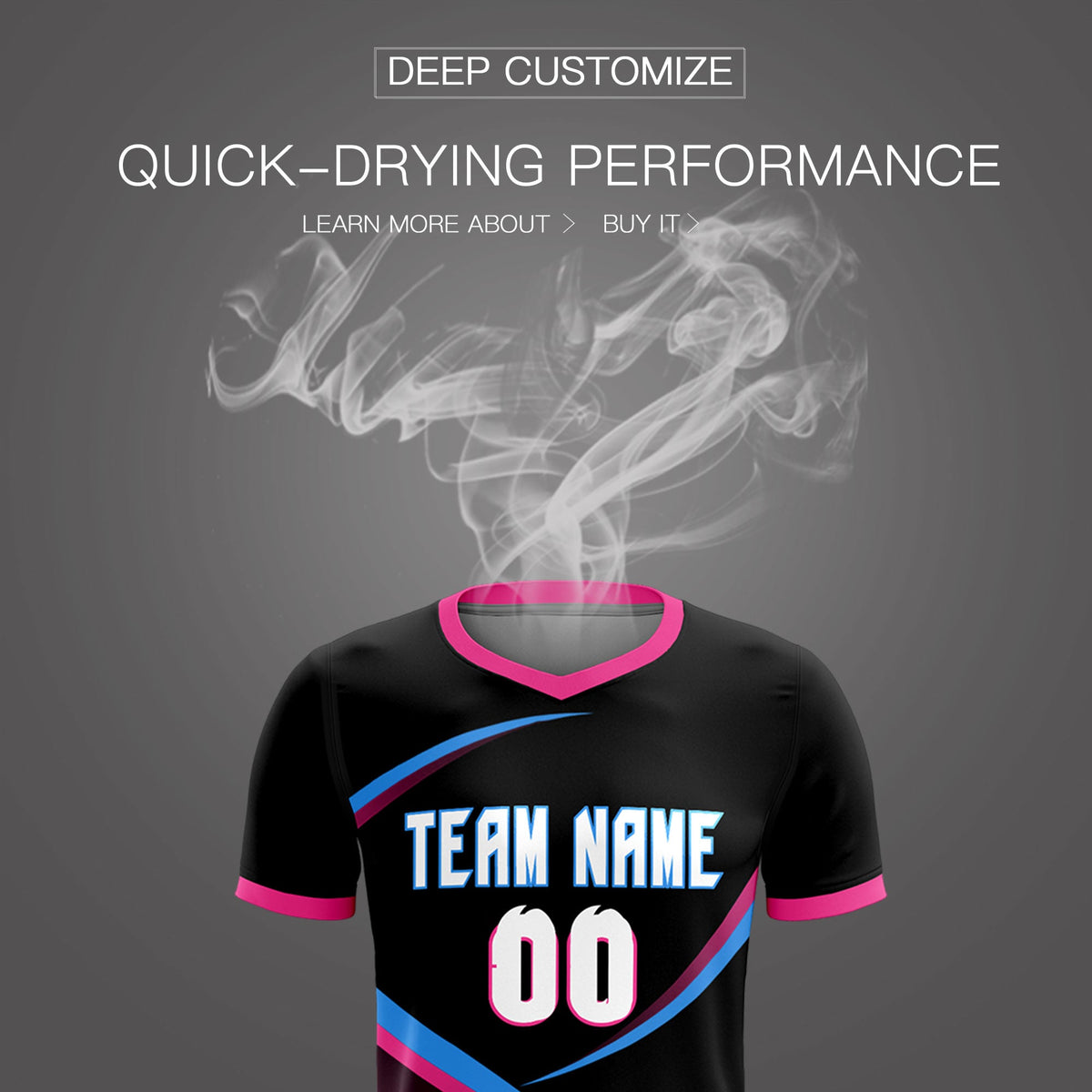 Custom Black Pink Color Block Training Uniform For Men Soccer Sets Jersey