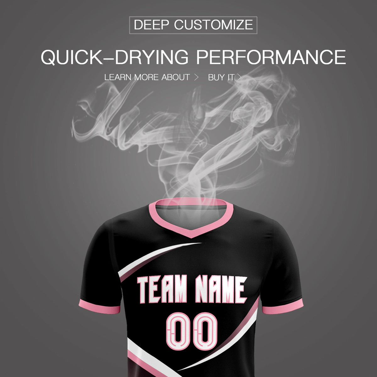 Custom Black Light Pink Color Block Training Uniform For Men Soccer Sets Jersey