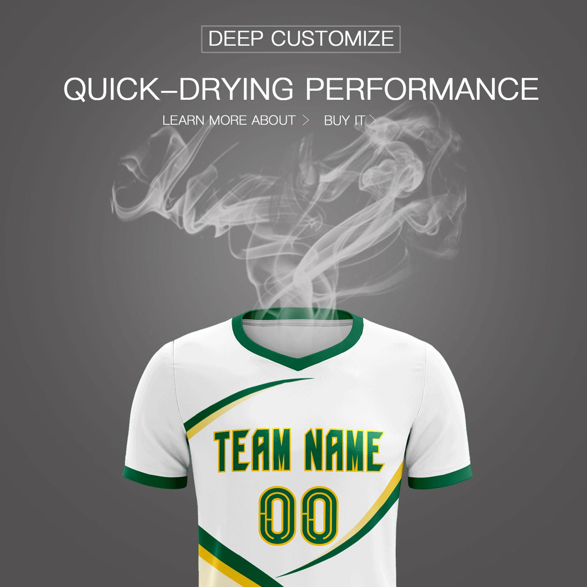 Custom White Kelly Green Color Block Training Uniform For Men Soccer Sets Jersey