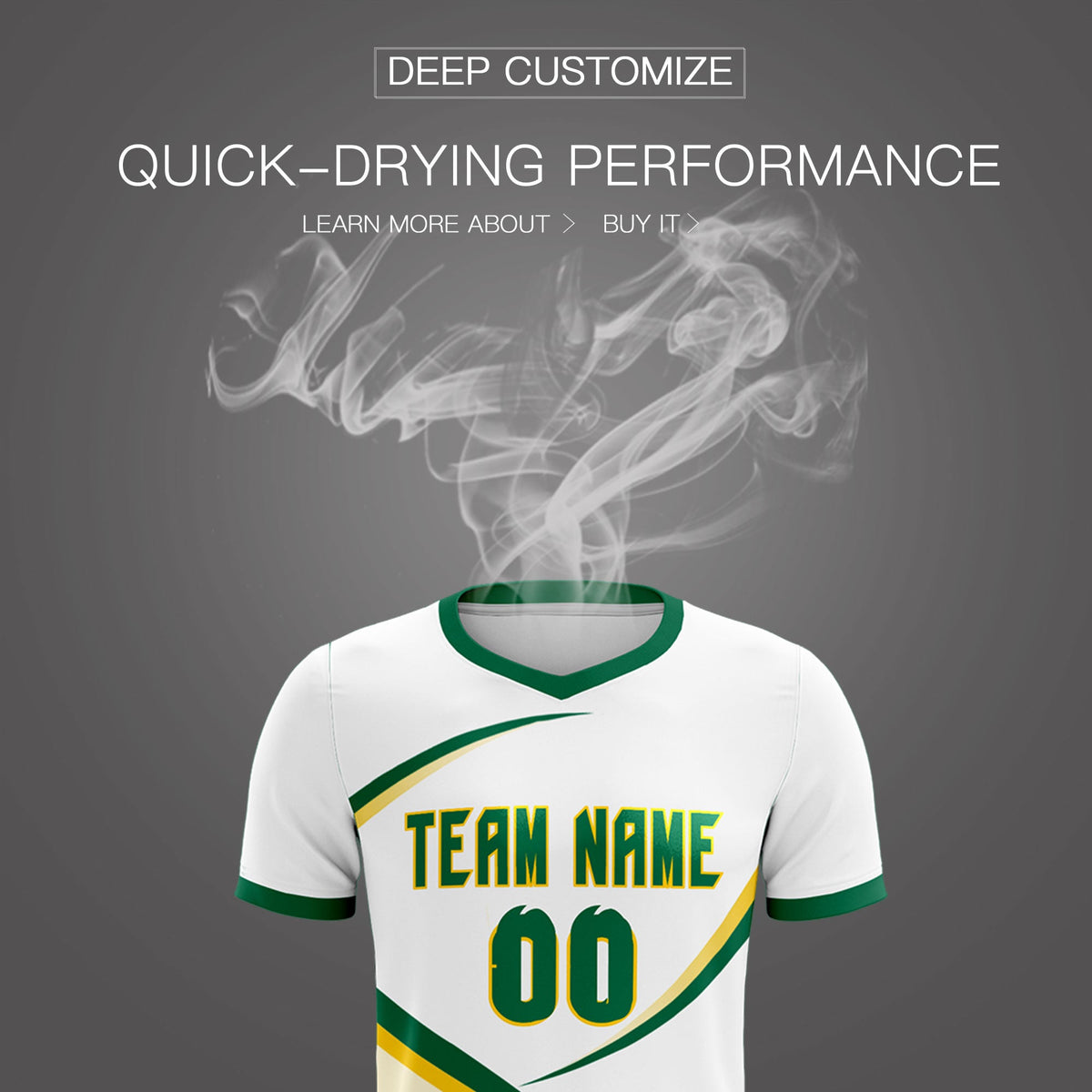 Custom White Kelly Green Color Block Training Uniform For Men Soccer Sets Jersey