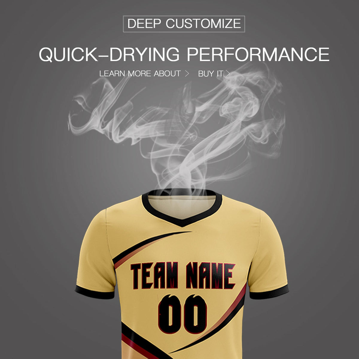 Custom Khaki Black Color Block Training Uniform For Men Soccer Sets Jersey