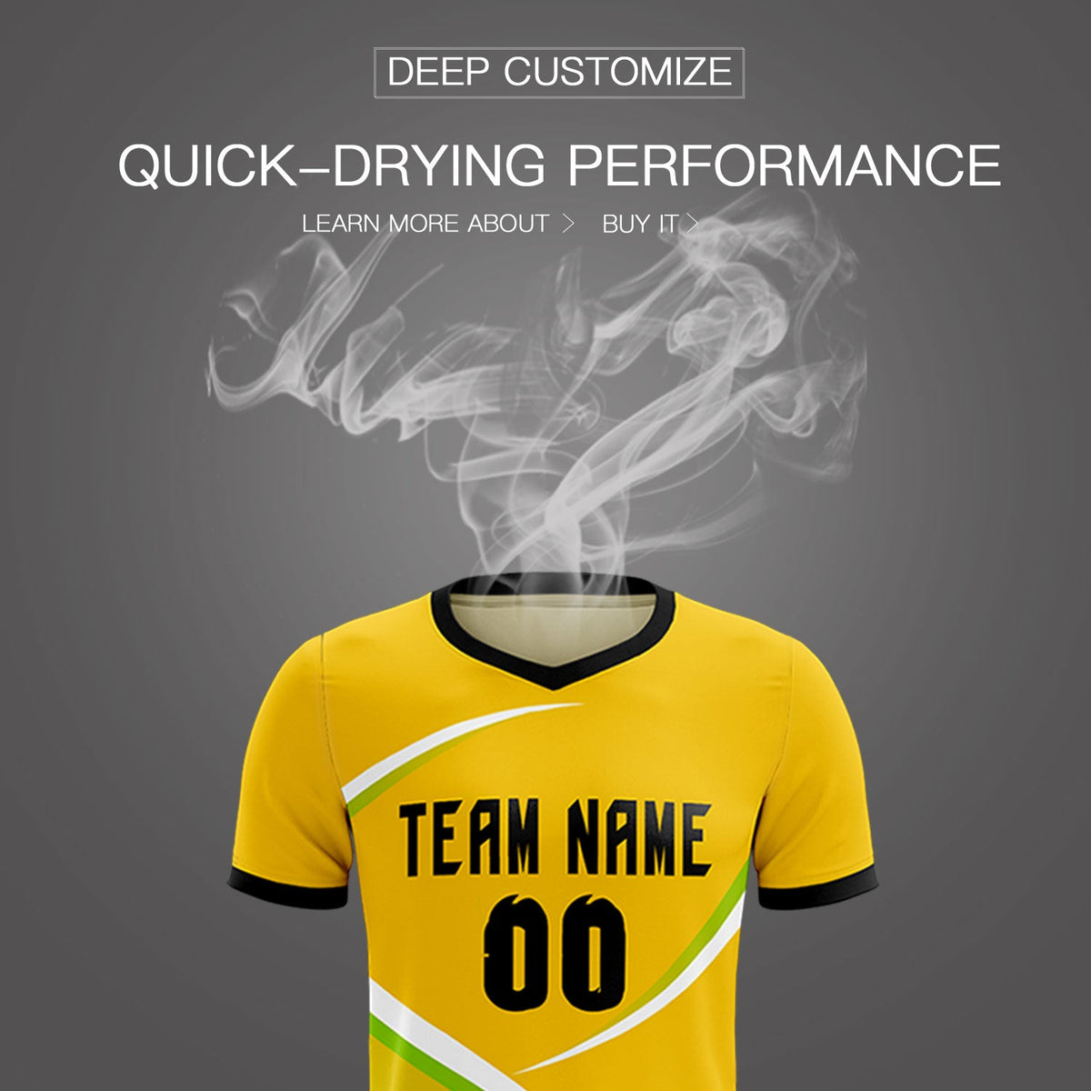 Custom Gold Black Color Block Training Uniform For Men Soccer Sets Jersey