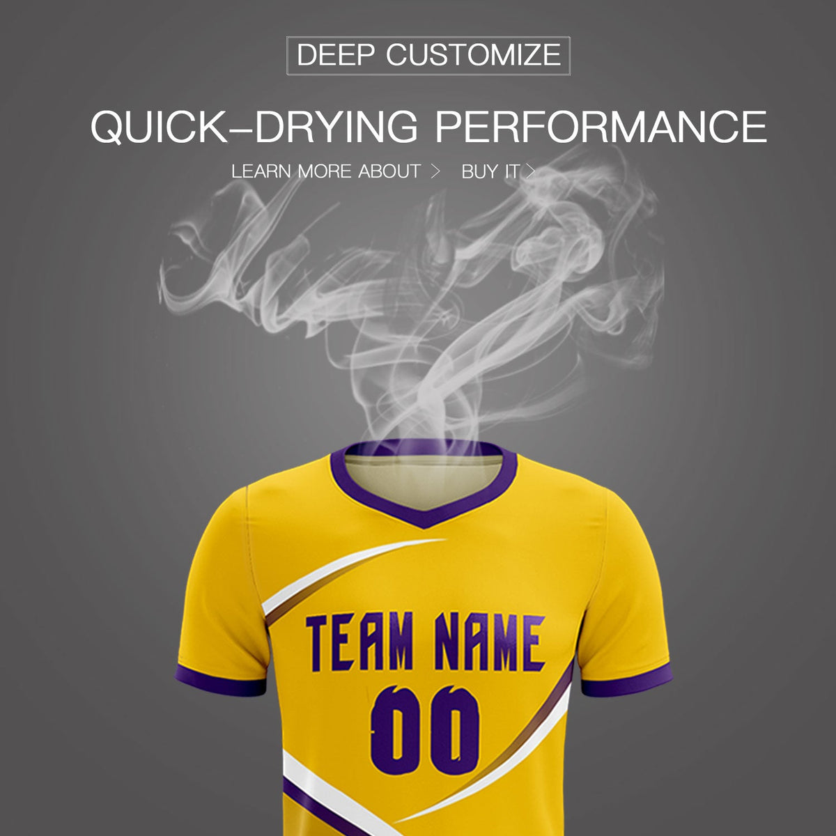 Custom Gold Old Gold Color Block Training Uniform For Men Soccer Sets Jersey