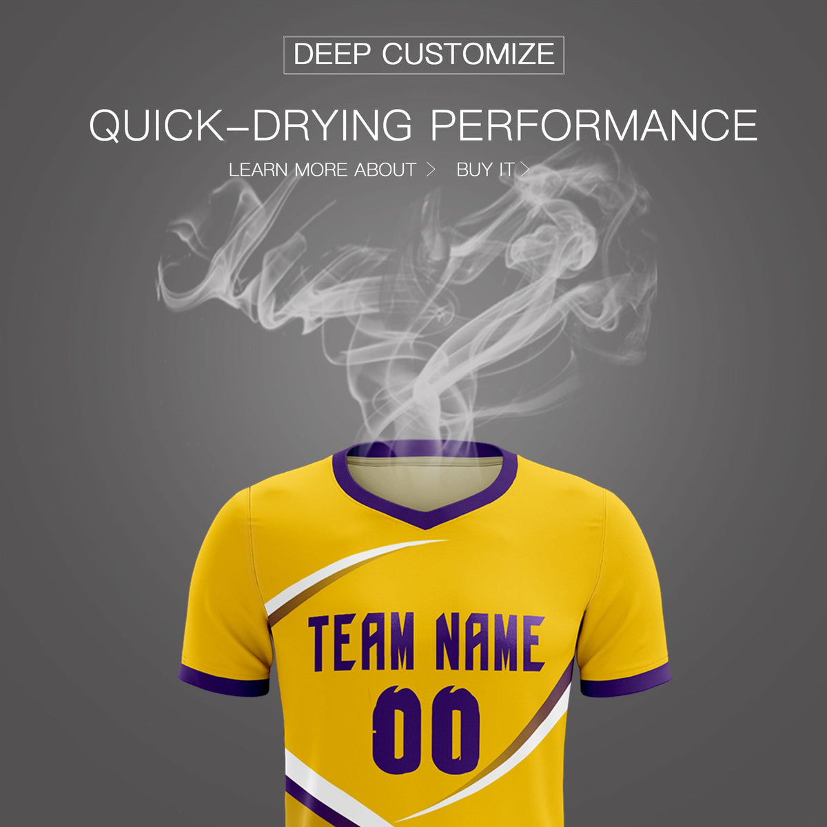 Custom Gold Old Gold Color Block Training Uniform For Men Soccer Sets Jersey