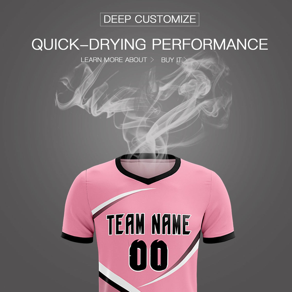 Custom Light Pink Black Color Block Training Uniform For Men Soccer Sets Jersey