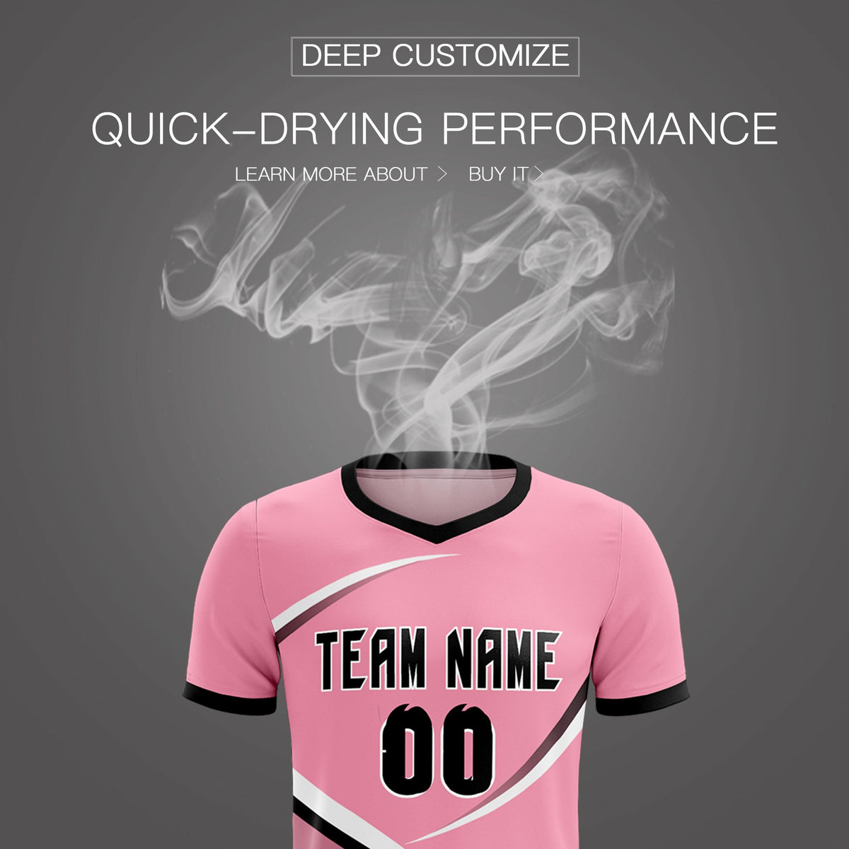 Custom Light Pink Black Color Block Training Uniform For Men Soccer Sets Jersey