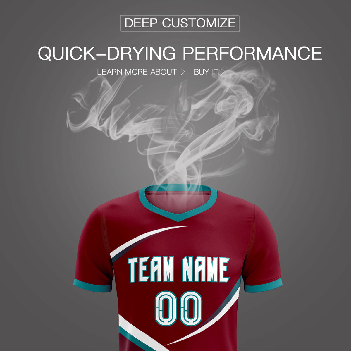 Custom Crimson Aqua Color Block Training Uniform For Men Soccer Sets Jersey