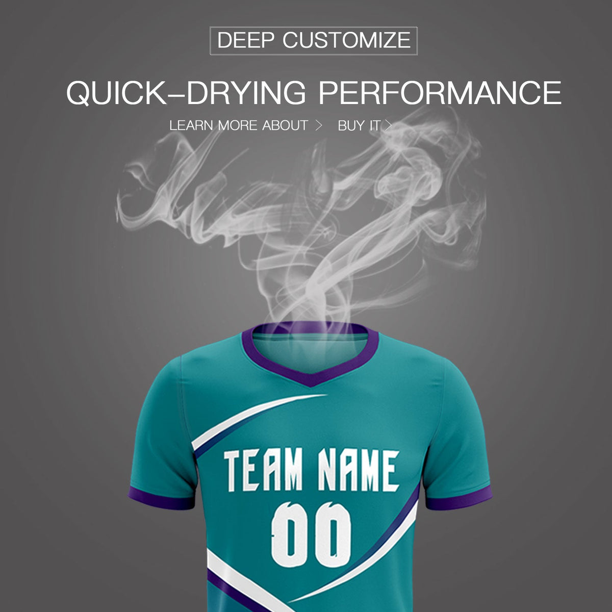 Custom Aqua Purple Color Block Training Uniform For Men Soccer Sets Jersey