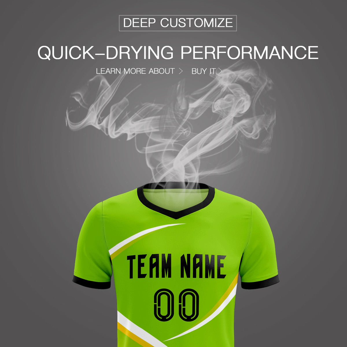 Custom Neon Green Black Color Block Training Uniform For Men Soccer Sets Jersey