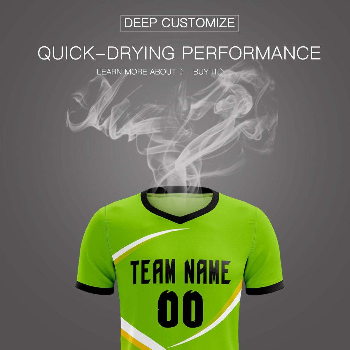 Custom Neon Green Black Color Block Training Uniform For Men Soccer Sets Jersey