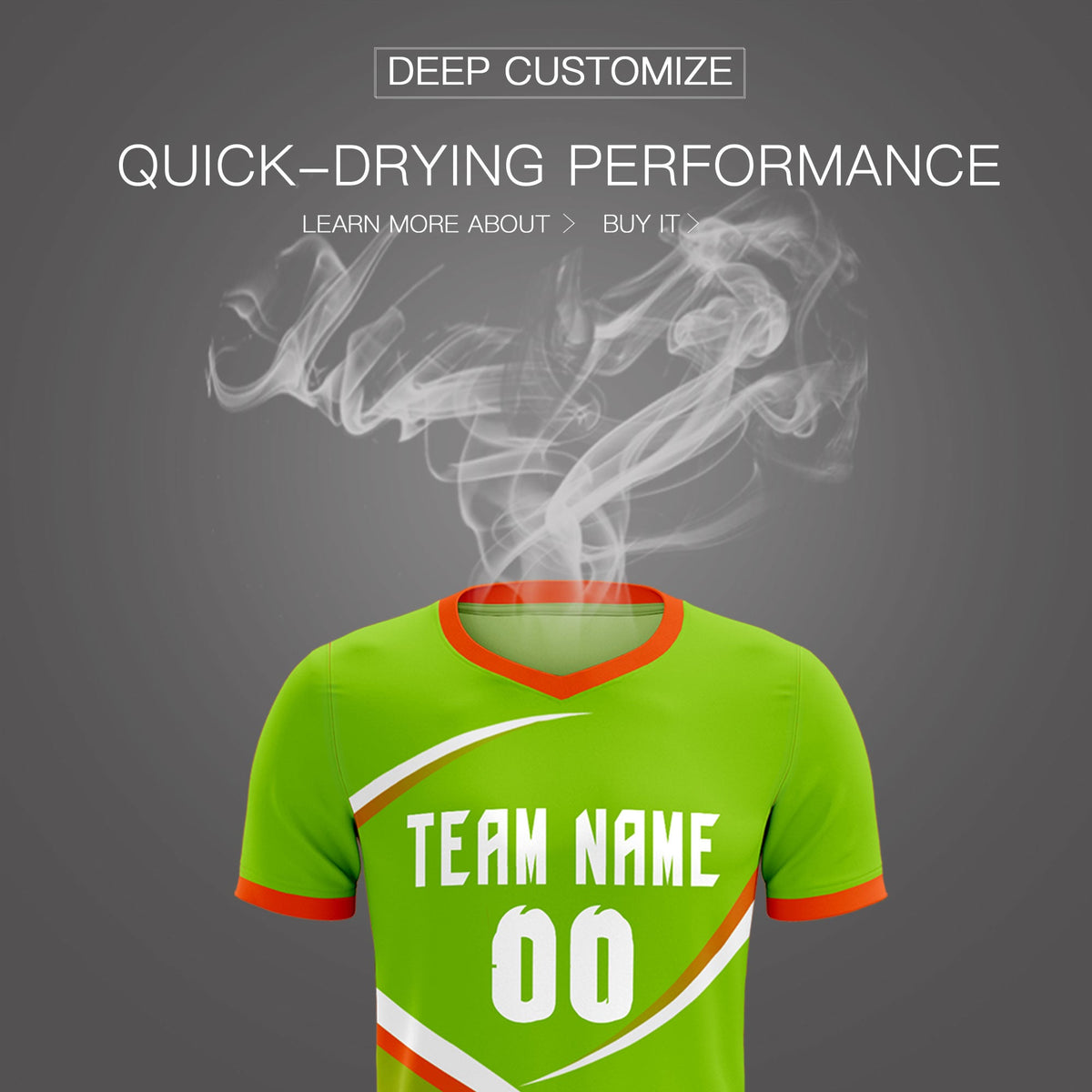Custom Neon Green Orange Color Block Training Uniform For Men Soccer Sets Jersey