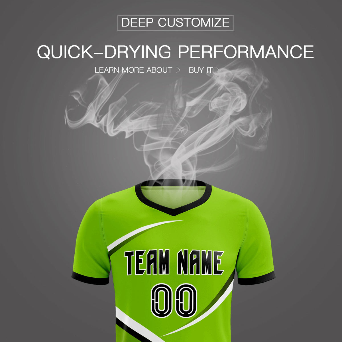 Custom Neon Green Black Color Block Training Uniform For Men Soccer Sets Jersey