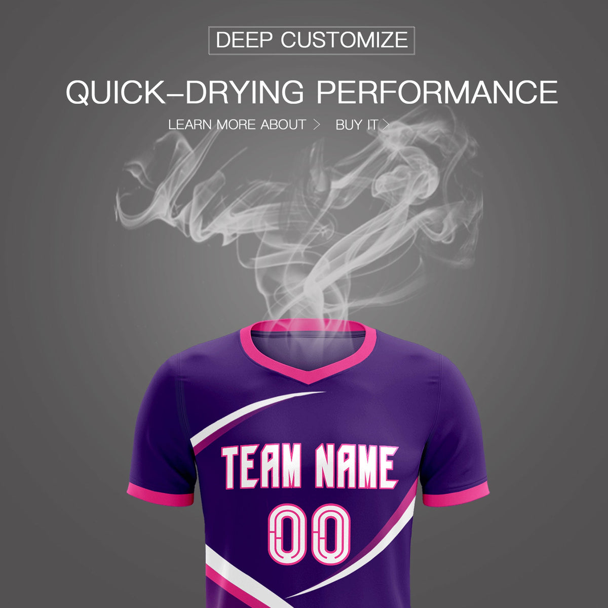 Custom Purple Pink Color Block Training Uniform For Men Soccer Sets Jersey