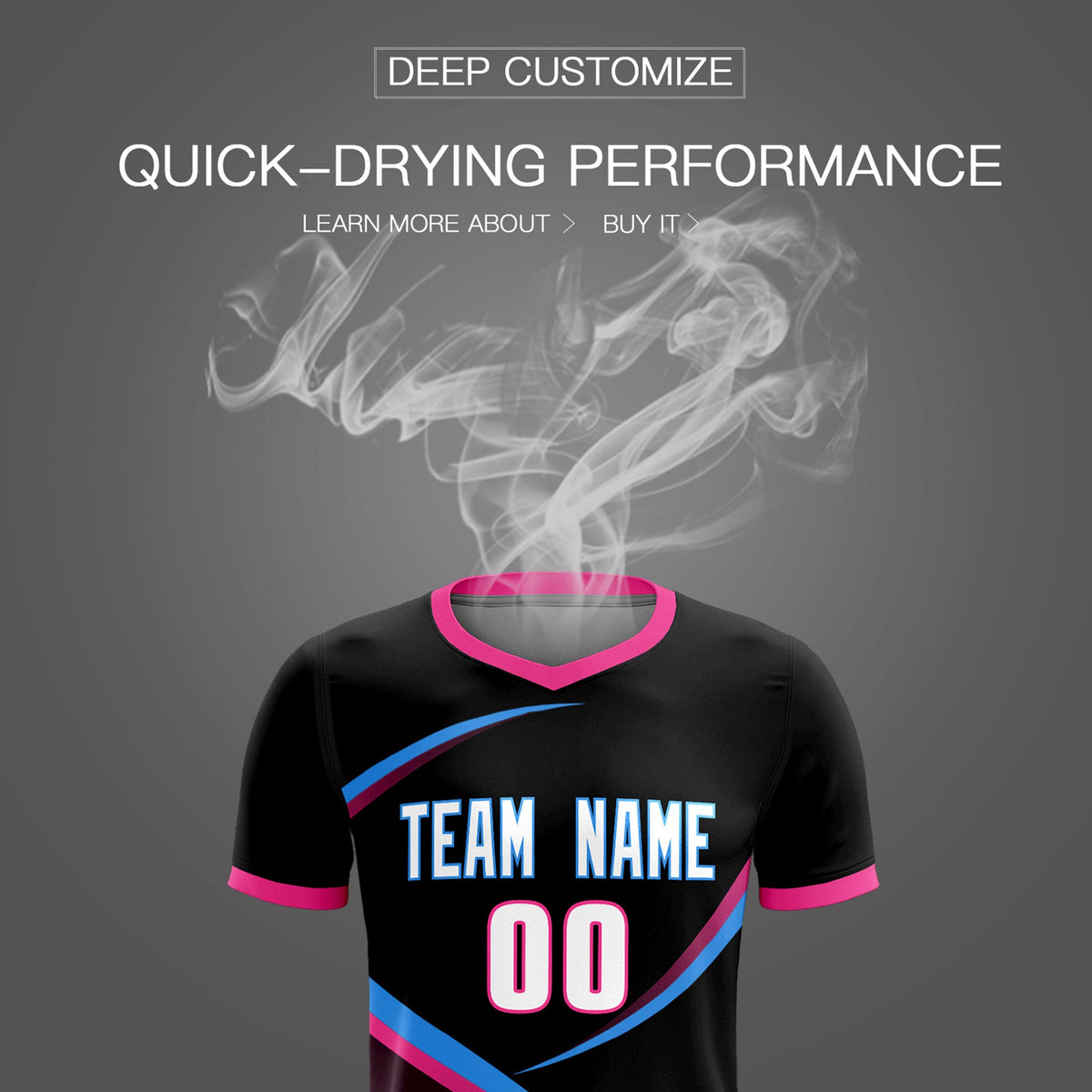 Custom Black Pink Color Block Training Uniform For Men Soccer Sets Jersey