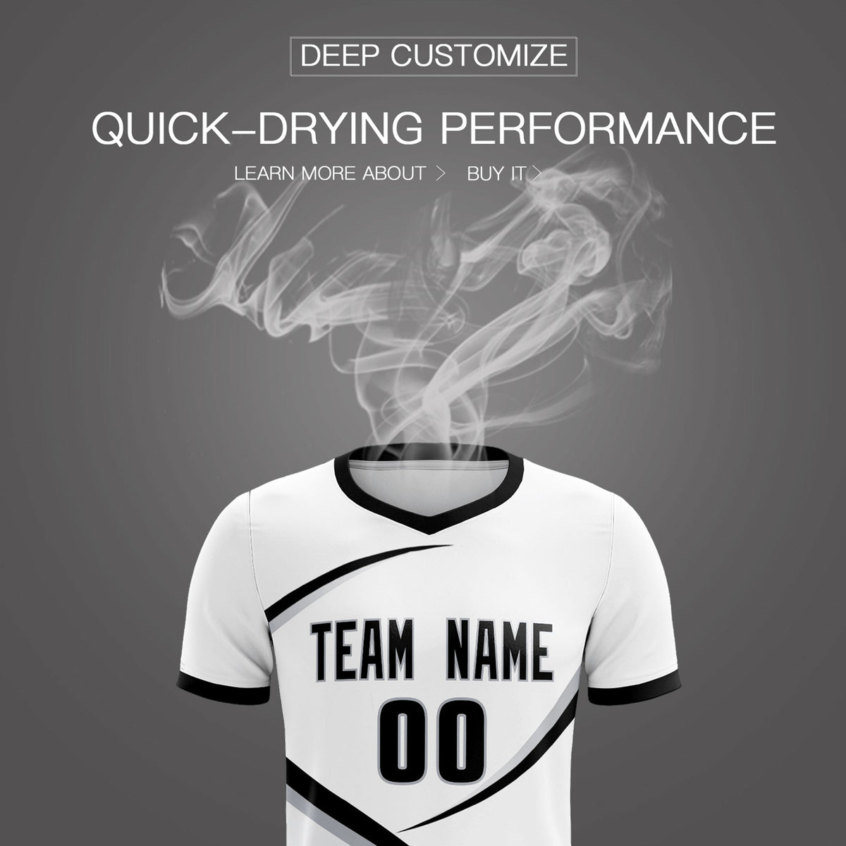 Custom White Black Color Block Training Uniform For Men Soccer Sets Jersey