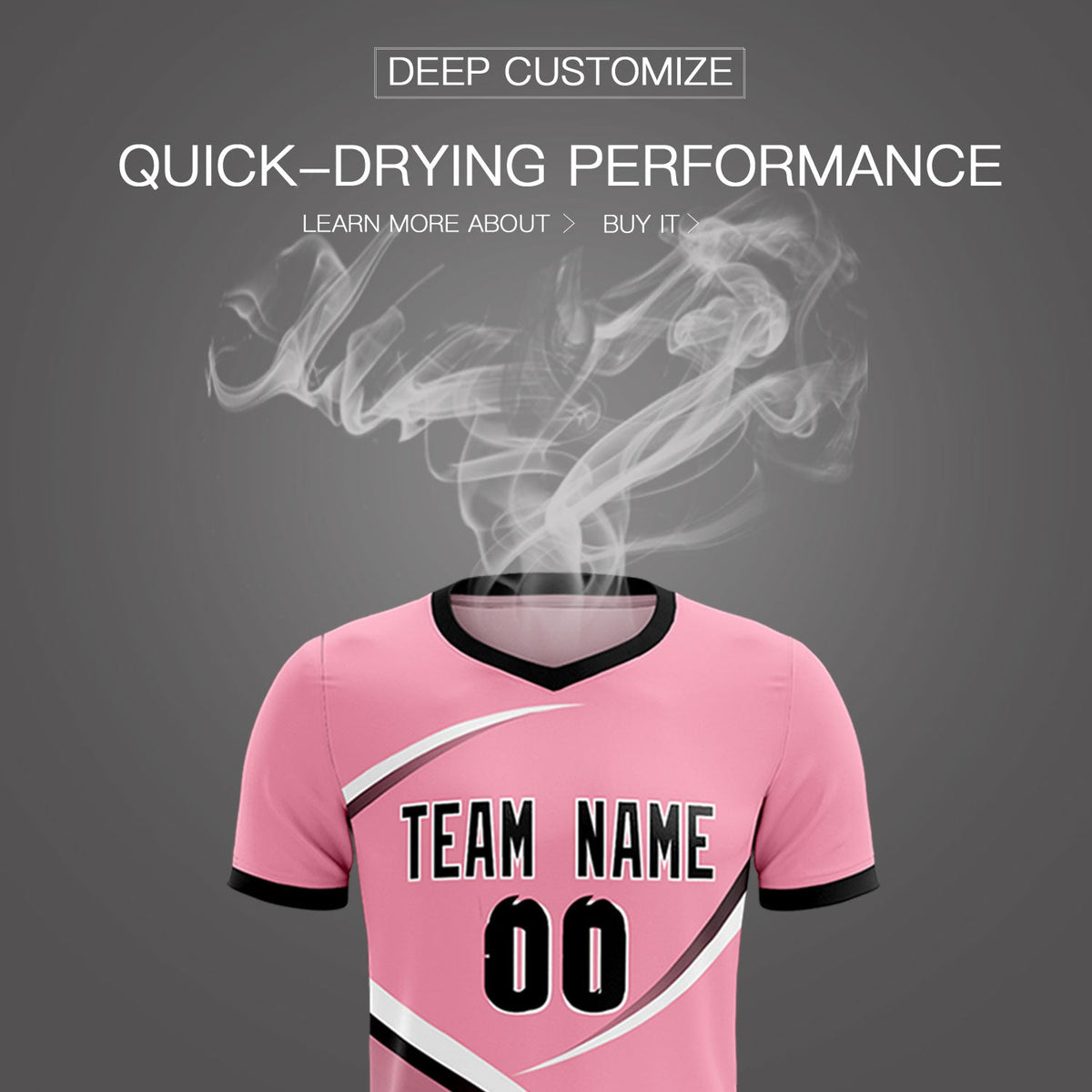 Custom Light Pink Black Color Block Training Uniform For Men Soccer Sets Jersey