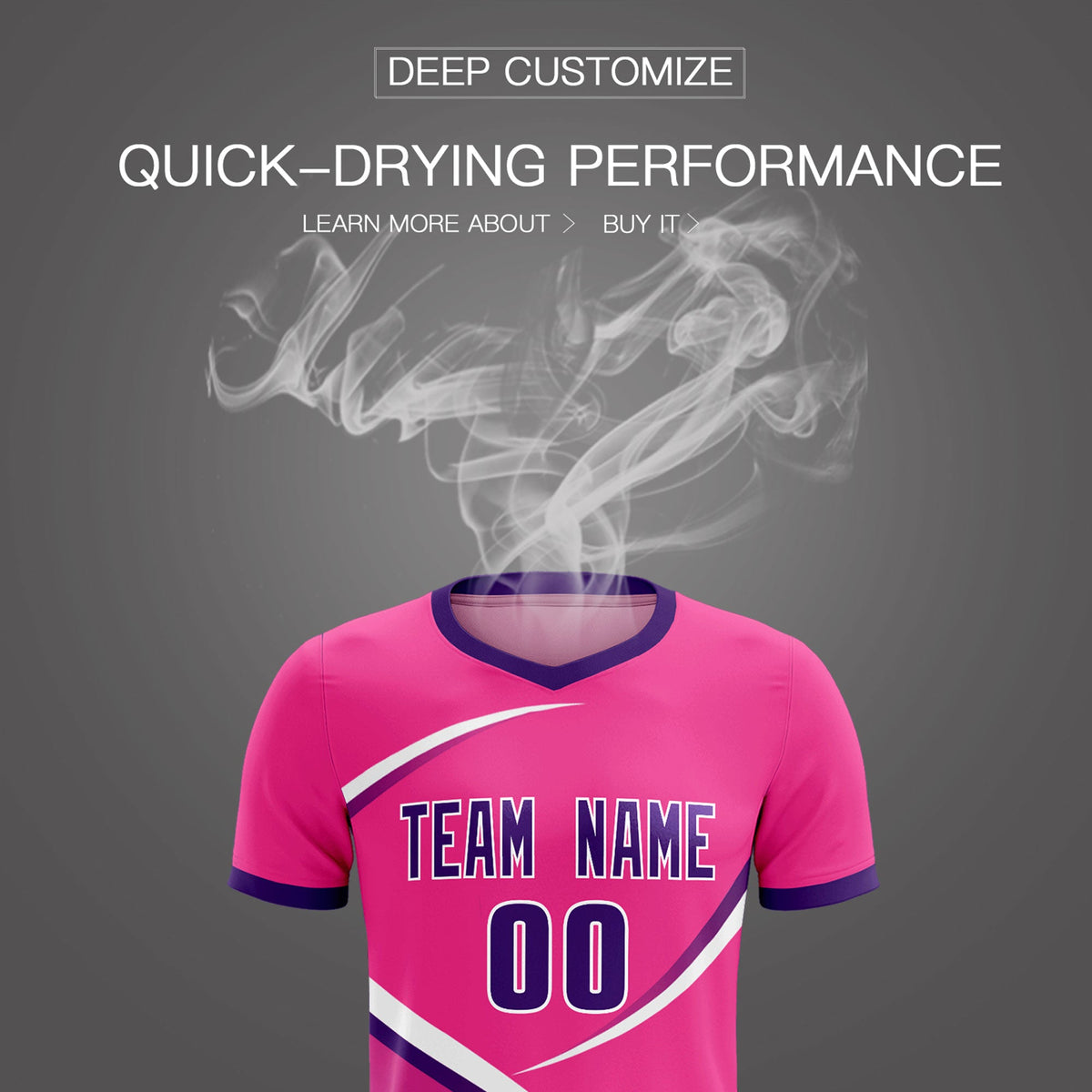 Custom Pink Purple Color Block Training Uniform For Men Soccer Sets Jersey