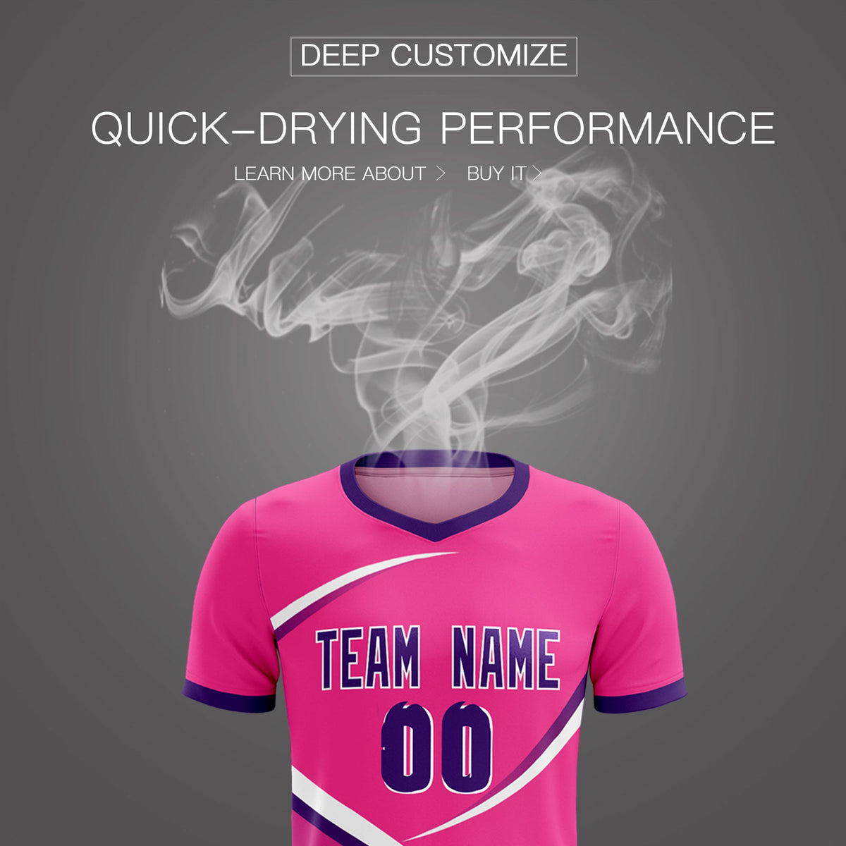 Custom Pink Purple Color Block Training Uniform For Men Soccer Sets Jersey