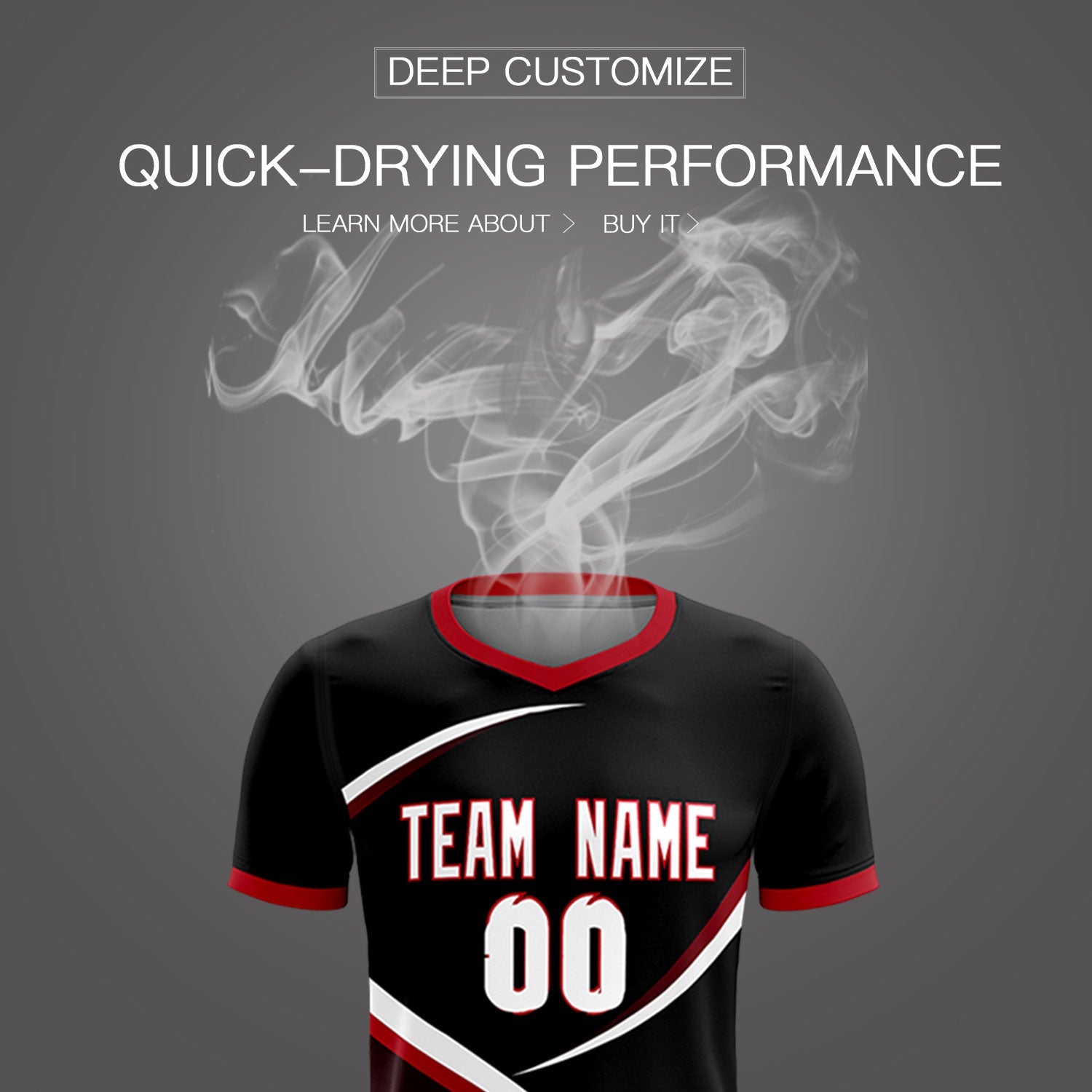 Custom Black Red Color Block Training Uniform For Men Soccer Sets Jersey
