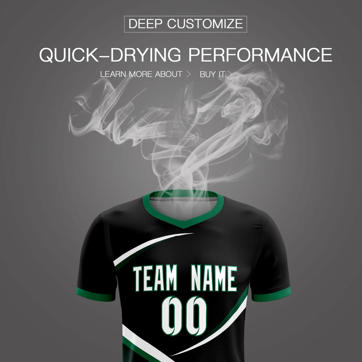 Custom Black Kelly Green Color Block Training Uniform For Men Soccer Sets Jersey