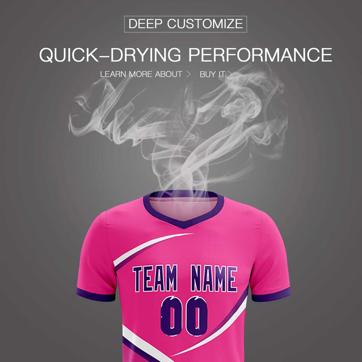 Custom Pink Purple Color Block Training Uniform For Men Soccer Sets Jersey
