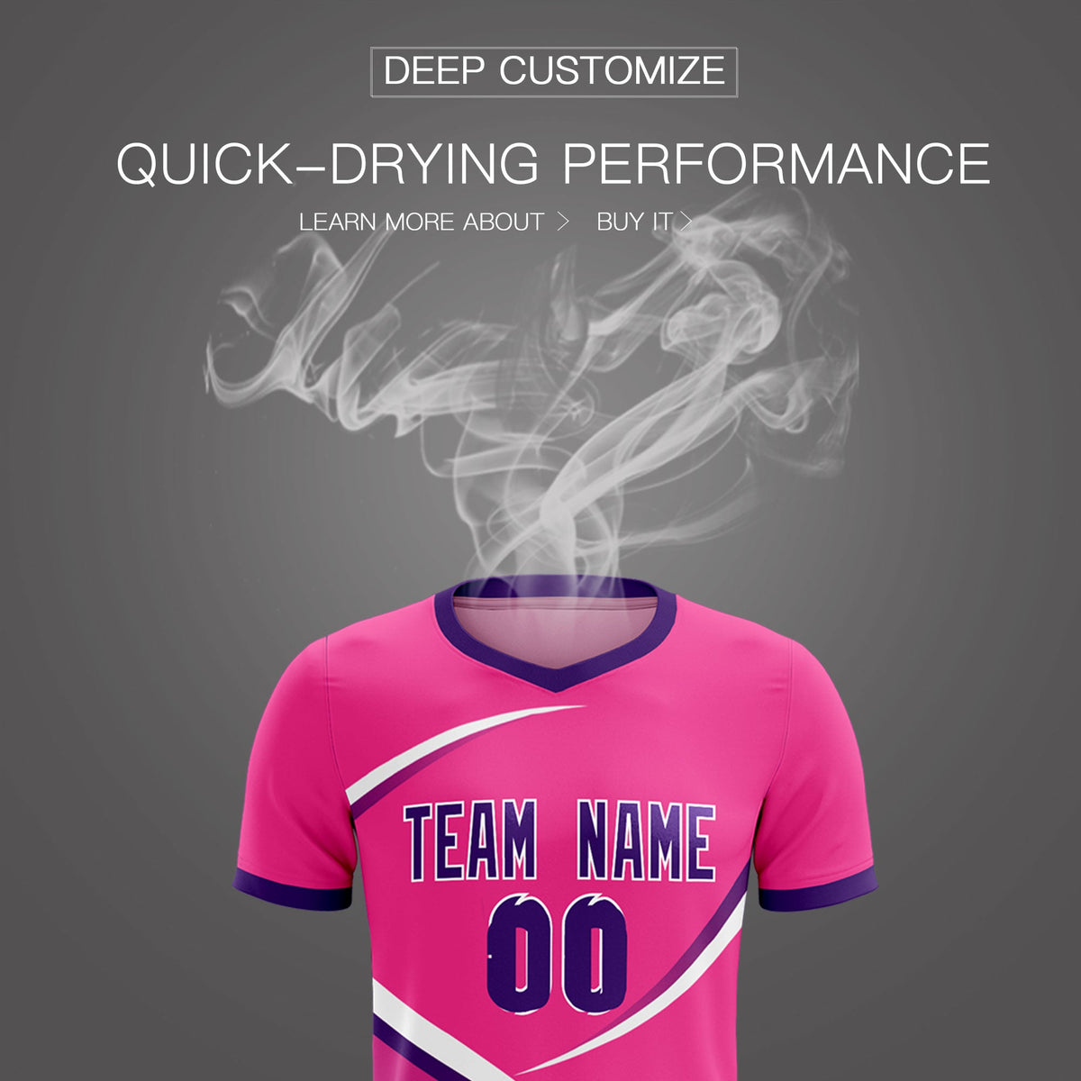 Custom Pink Purple Color Block Training Uniform For Men Soccer Sets Jersey