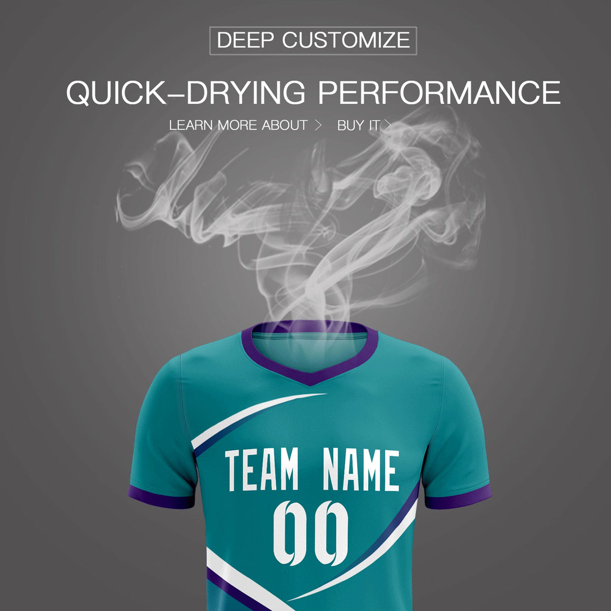 Custom Aqua Purple Color Block Training Uniform For Men Soccer Sets Jersey