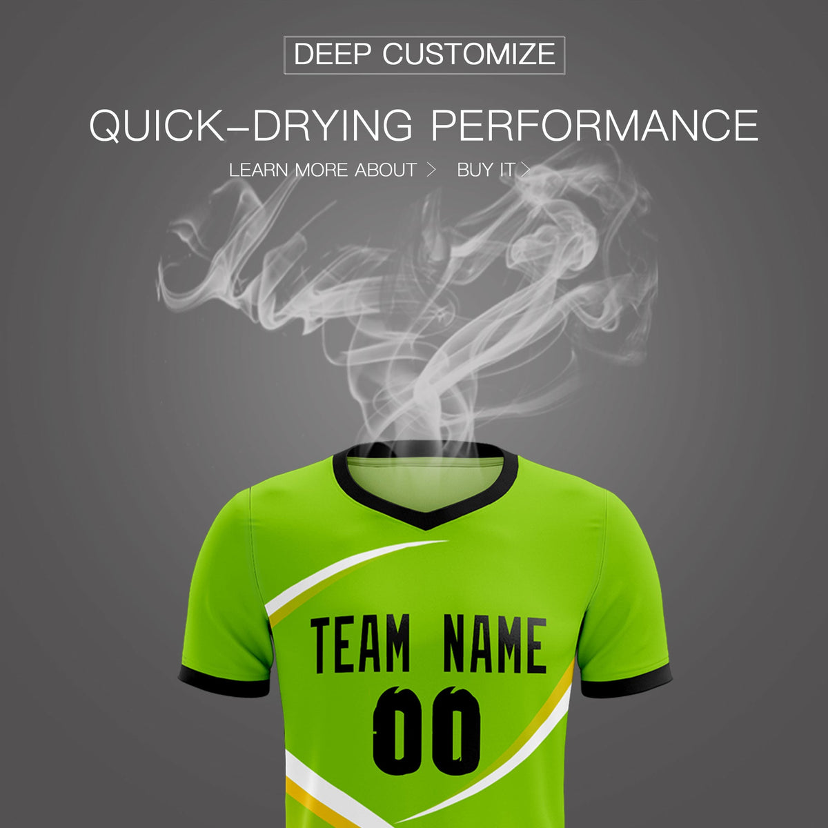 Custom Neon Green Black Color Block Training Uniform For Men Soccer Sets Jersey