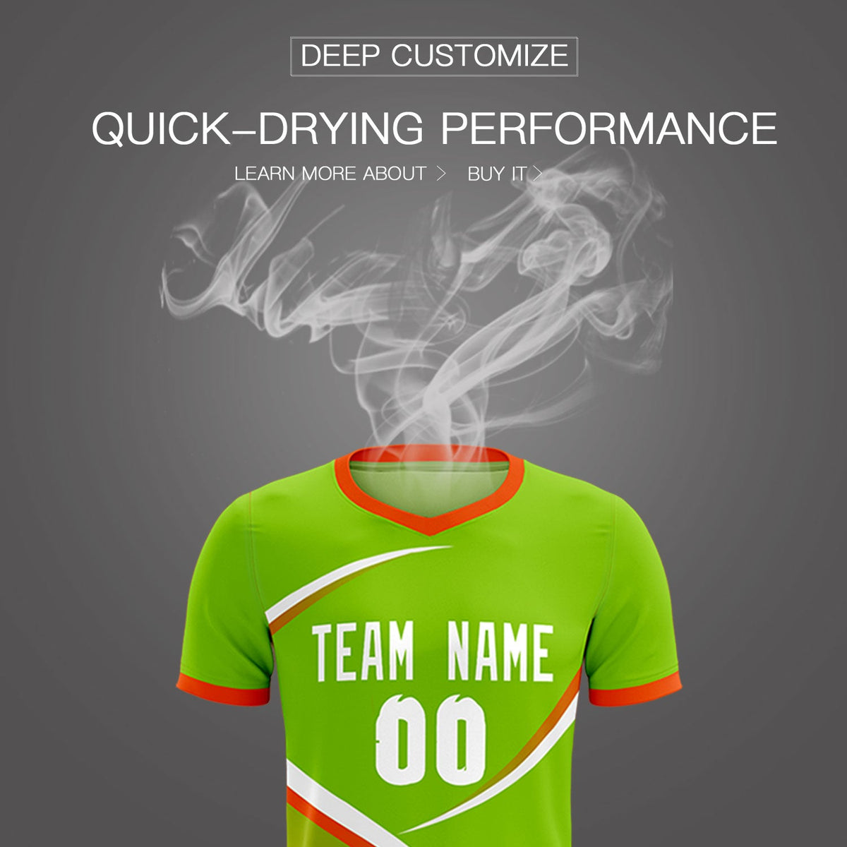 Custom Neon Green Orange Color Block Training Uniform For Men Soccer Sets Jersey
