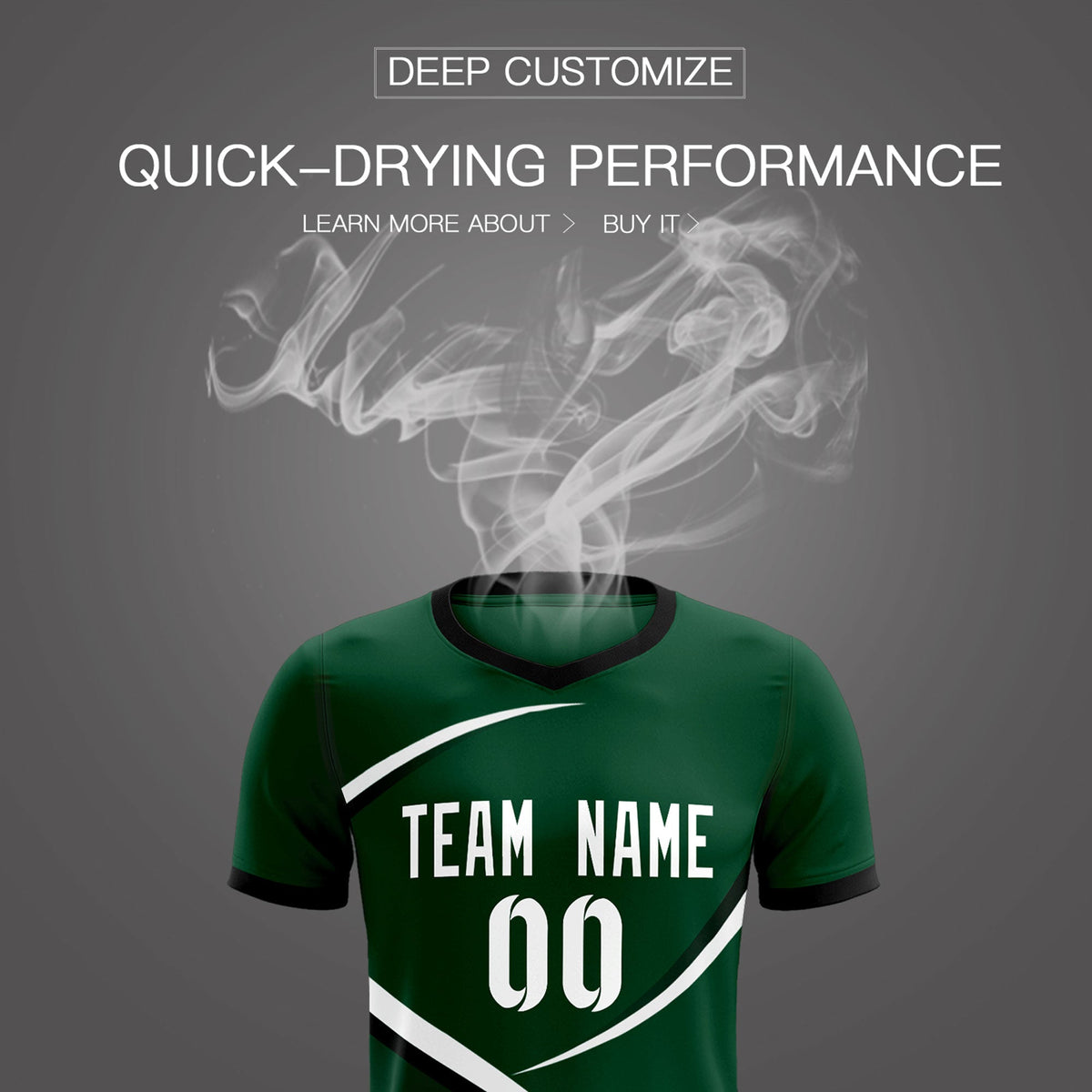 Custom Green Black Color Block Training Uniform For Men Soccer Sets Jersey