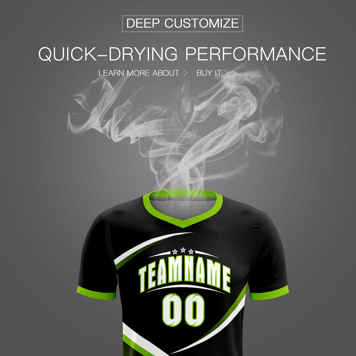 Custom Black Neon Green Color Block Training Uniform For Men Soccer Sets Jersey