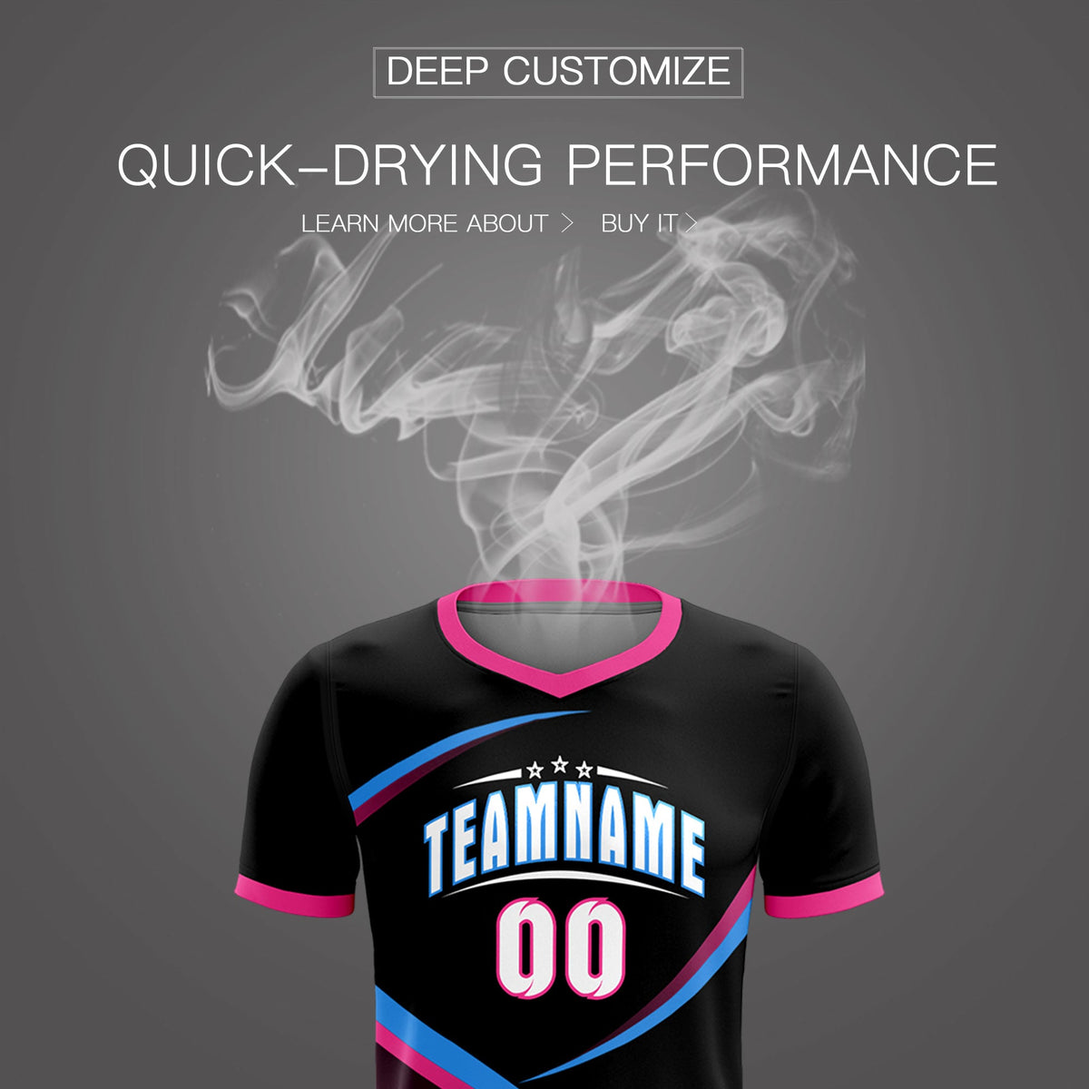 Custom Black Pink Color Block Training Uniform For Men Soccer Sets Jersey