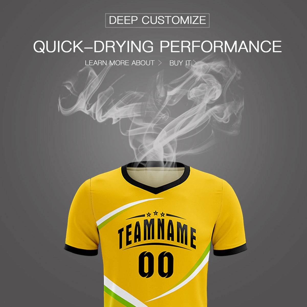 Custom Gold Black Color Block Training Uniform For Men Soccer Sets Jersey