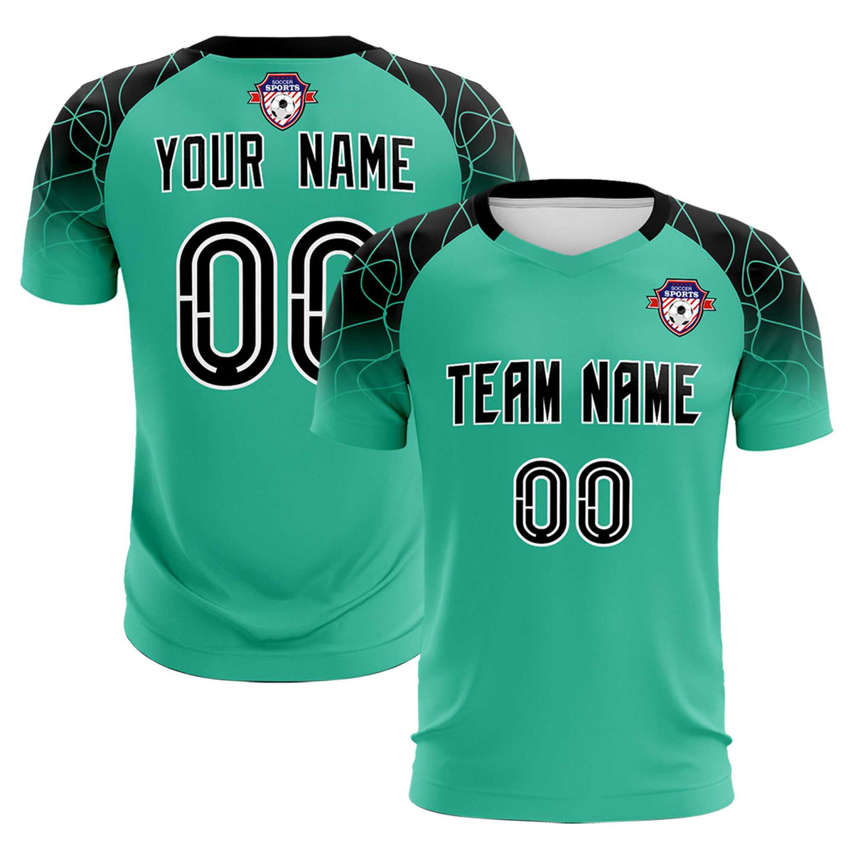 Custom Green Classic Soccer Training Kit Jersey For Adults/Kids