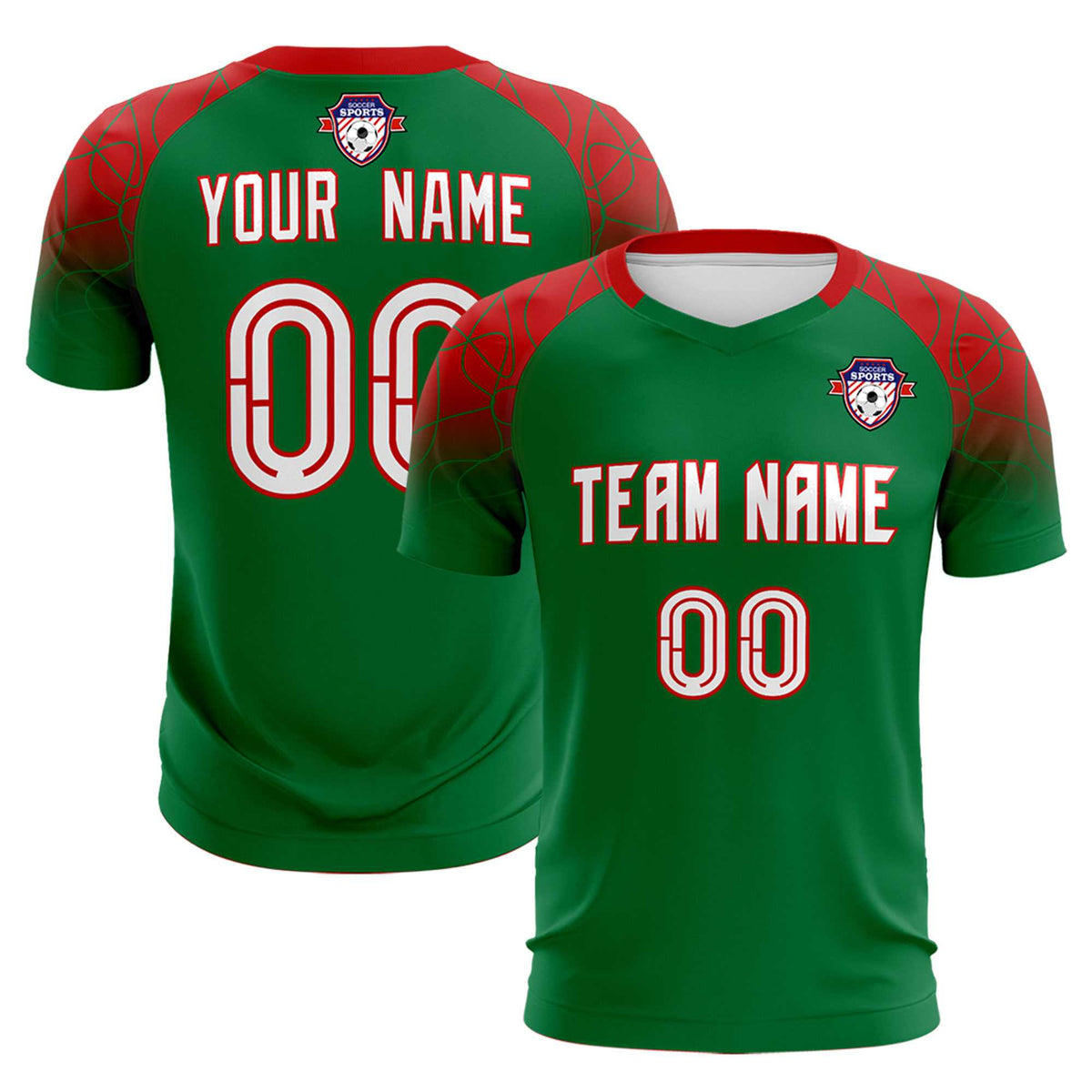 Custom Kelly Green Classic Soccer Training Sets Jersey For Adults/Kids